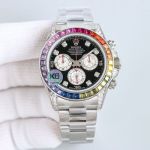 TW Factory ROLEX 316L Steel Rainbow Daytona 40mm watch